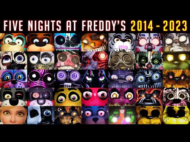 All FNAF JUMPSCARES 2014-2023 in 10 Minutes! FNAF 1, 2, 3, 4, SL, 6, UCN, HW, CoD, SD, SB, RUIN, HW2