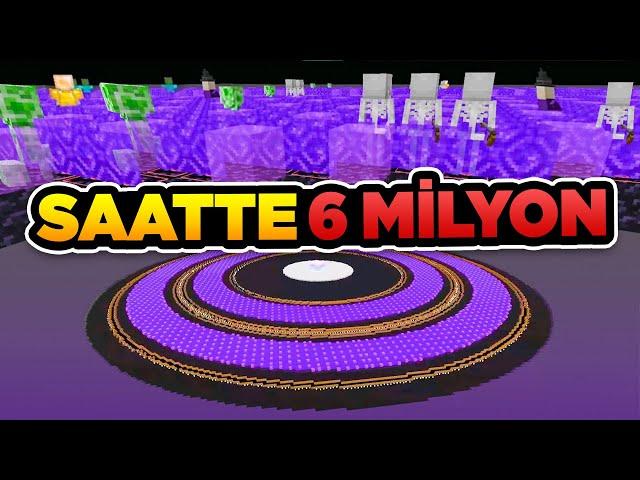 Saatte 6 Milyon 500 Bin Eşya Veren Farm (Minecraft'ın En Büyüleyici Farmları)