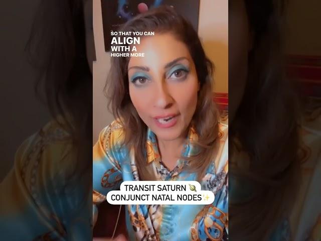 ️TRANSIT SATURN CONJUNCT NATAL NODES Astrology Horoscope