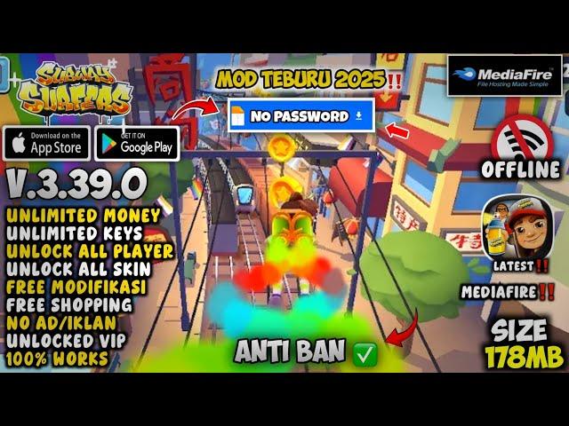 Subway Surfers Mod Apk 3.39.0 Terbaru 2024 - Unlimited Money & Unlock All Characters