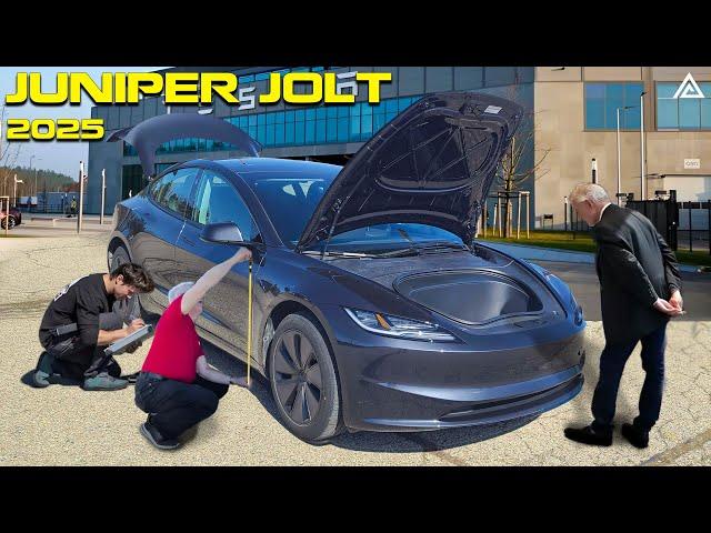 Tesla Model Y 2025. Project Juniper First Look. Stunning New Feature!