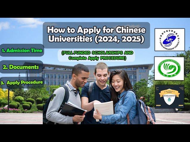 How to Apply for Chinese Scholarship In 2024, 2025