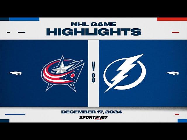 NHL Highlights | Blue Jackets vs. Lightning - December 17, 2024