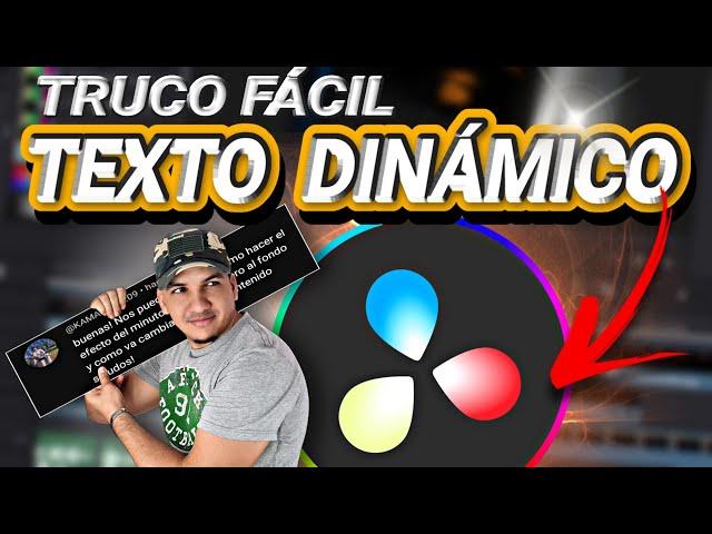 COMO hacer tus TEXTOS más dinámicos desde Davinci Resolve!! 