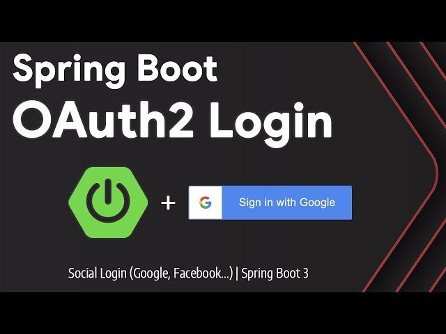 OAuth2 Social Login with Spring Security | 'Sign in with Google' Spring Boot Tutorial