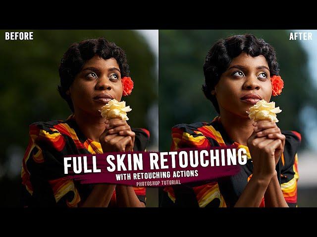 How to : High End Skin Retouching using Actions // Frequency Separation // Dodge & Burn Detailed