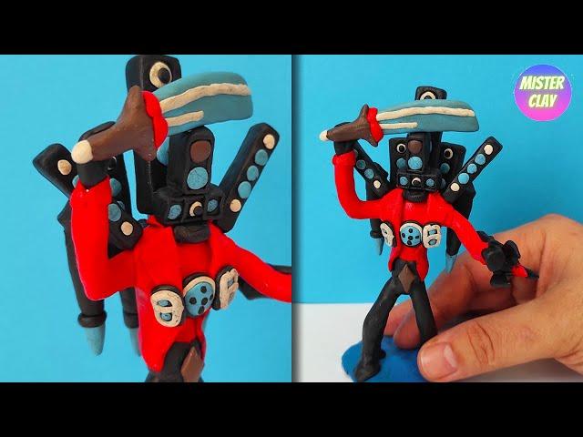 Titan Speakerman Upgraded mecha Boss, how to make titan speakerman from plasticine