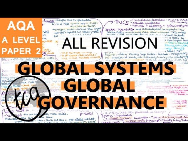 Global Systems Global Governance - AQA A Level Geography - Full Topic Revision