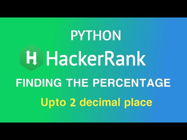 finding the percentage hackerrank solution python3 | finding the percentage  @Glitchnavigator