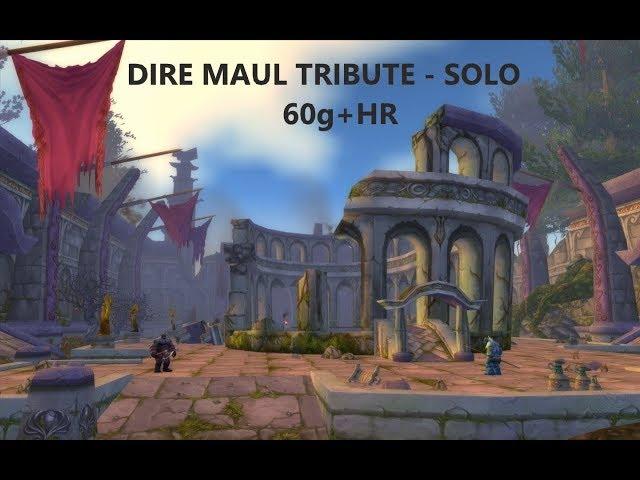 Classic Wow - Dire Maul Solo Tribute Run Guide For Hunters 60g+ HR