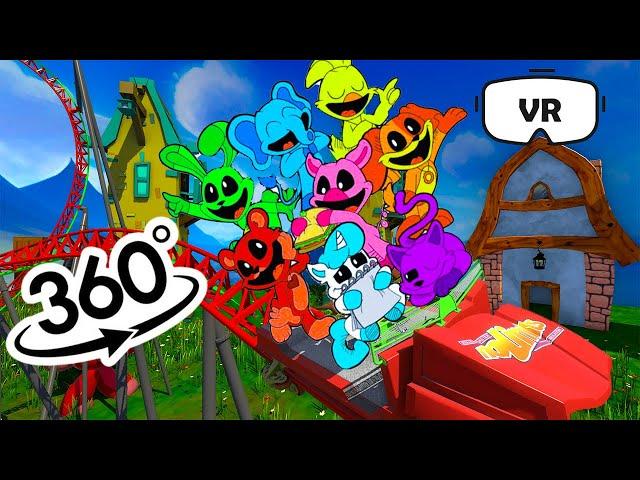 360° VR  Smiling Critters EXTREME Roller Coaster  Video 4K