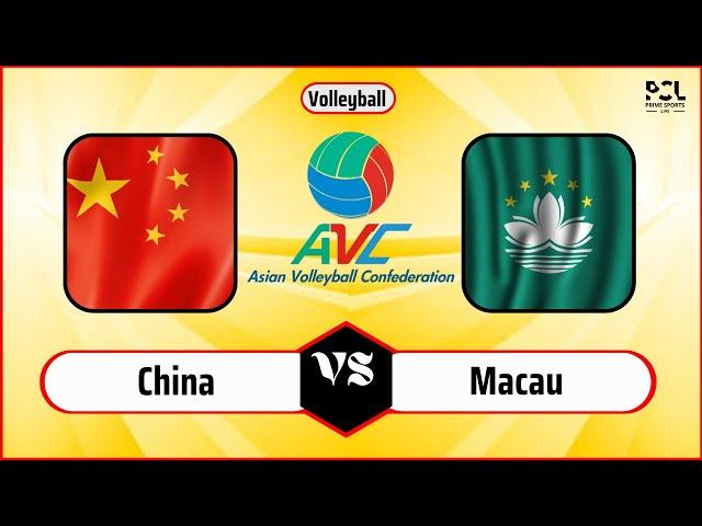 Macau vs China | Eastern Asian Women's Volleyball Championship 2024 | AVC Live Scorecard Update