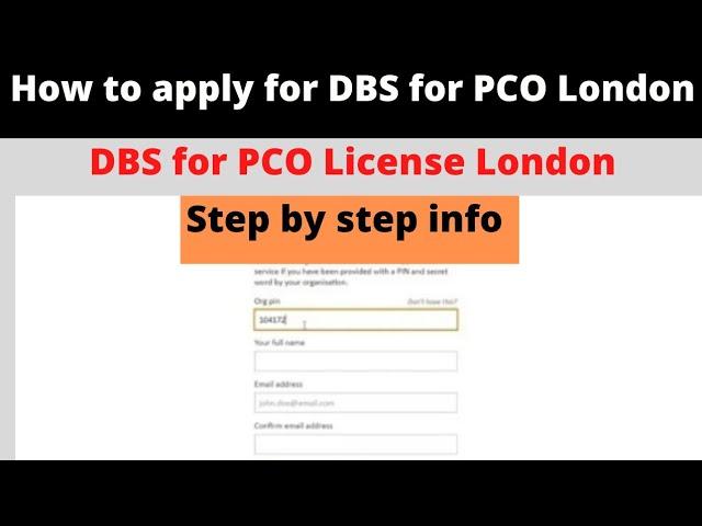 How to apply for DBS for PCO London in 2022/ DBS for PCO licence London | private Hire driver
