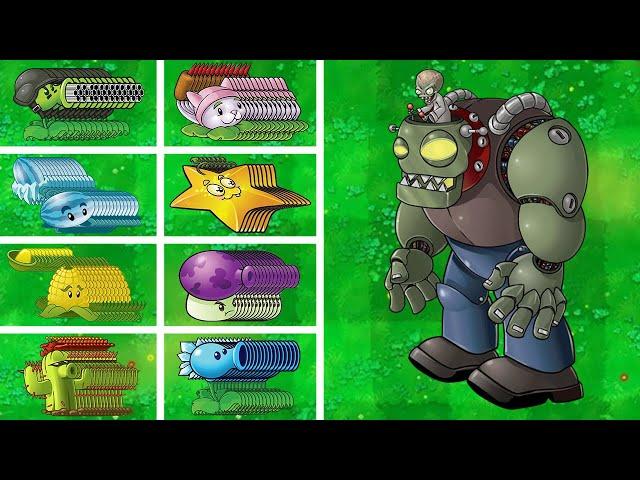 PVZ 1 Challenge - Can 100 Of Every Plant One Shot Dr.Zomboss - Who Will Win?