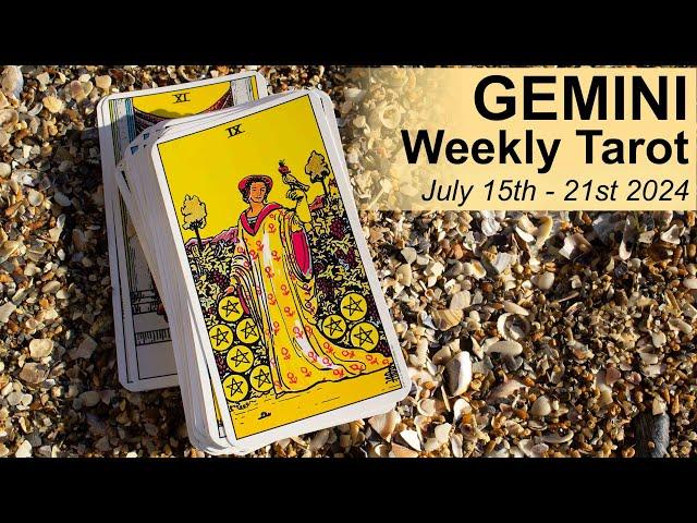 GEMINI WEEKLY TAROT READING "A GIANT LEAP & BRAND NEW CHAPTER BEGINS" July 15th to 21st 2024 #tarot