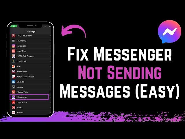 How to Fix Messenger Not Sending Messages !