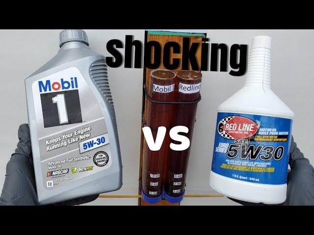 Redline vs mobil 1 motor oil UNBELIEVABLE!!