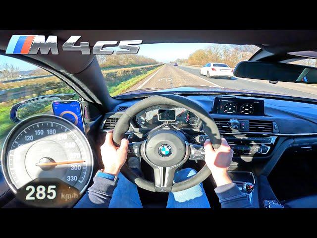 The BMW M4 CS F82 is AWESOME on the GERMAN AUTOBAHN!