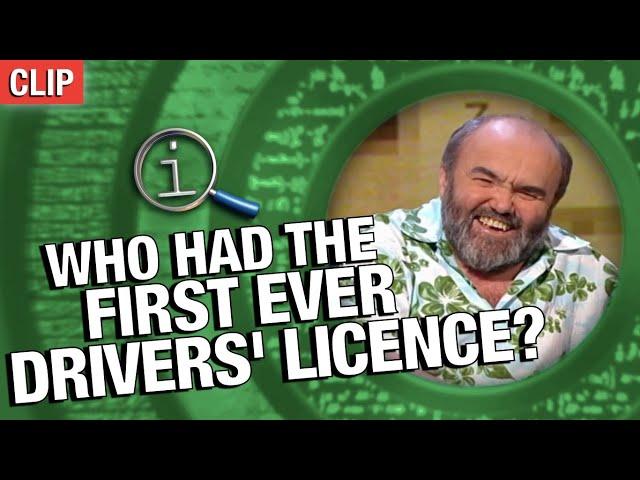 Who Had The First Drivers' Licence? | QI