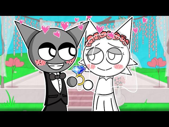 Incredibox Sprunki - WENDA & GRAY GOT MARRIED?! Love Story Cartoon Animation