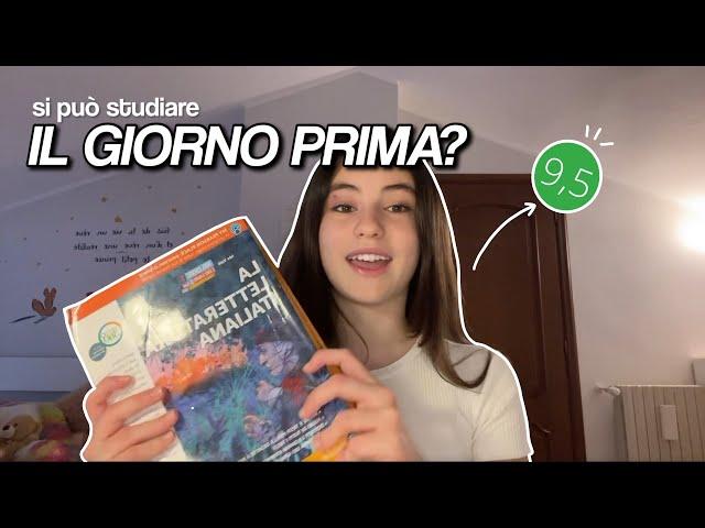 COME STUDIARE IL GIORNO PRIMA! (study vlog + consigli)🫶