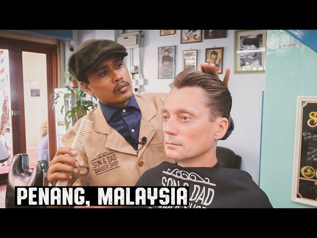  Classic Relaxing Hot Towel Shave with Face Massage at Son & Dad Barbershop | Penang Malaysia