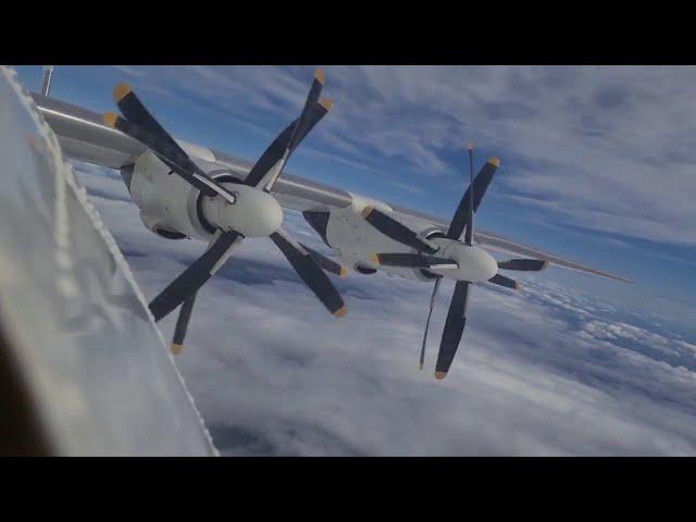 Ан-22 АНТЕЙ. Уникальное видео из кабины экипажа и рассказ о самолете. Рейс Лейпциг-Париж.