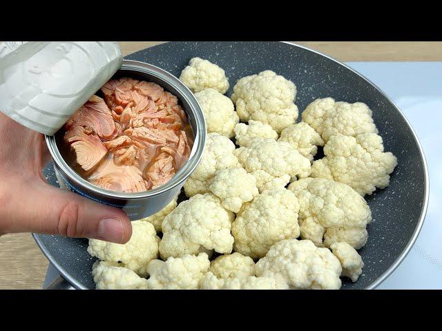 Do you have cauliflower and canned tuna at home?  Fast, easy and delicious recipes # 164