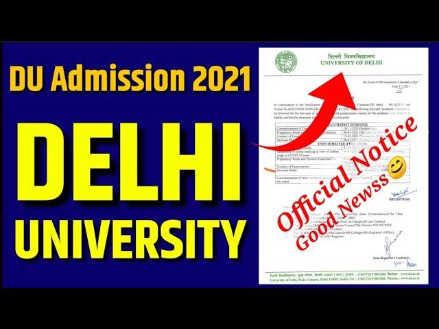 DU Admission 2021 Application form | Delhi University Admission 2021-22 | CUCET 2021 Application DU