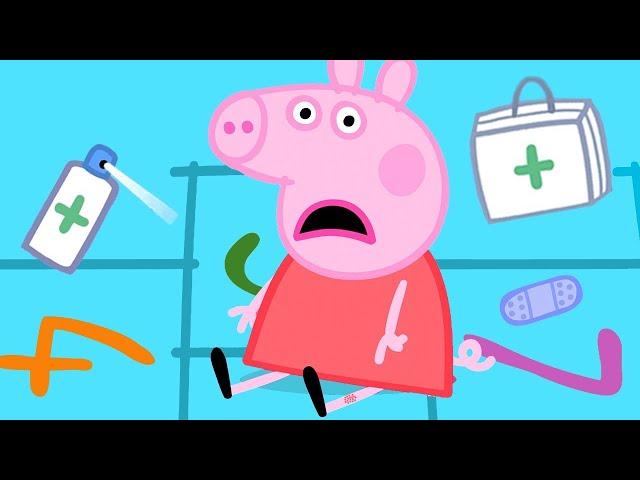 Peppa Pig Gets a Boo Boo  Peppa Pig Official Channel Family Kids Cartoons