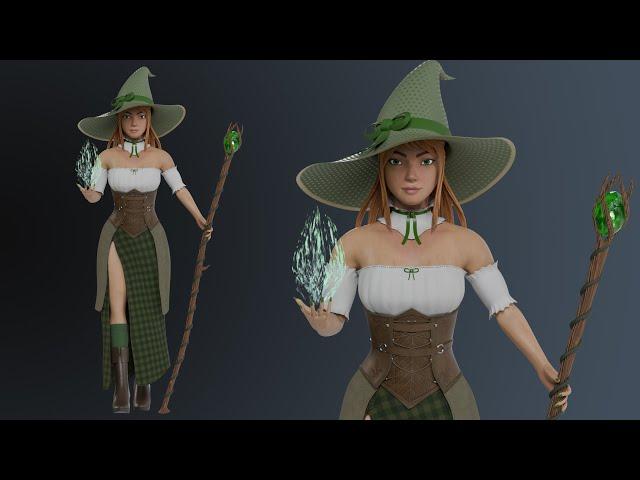 Blender Witch Character Modeling Tutorial