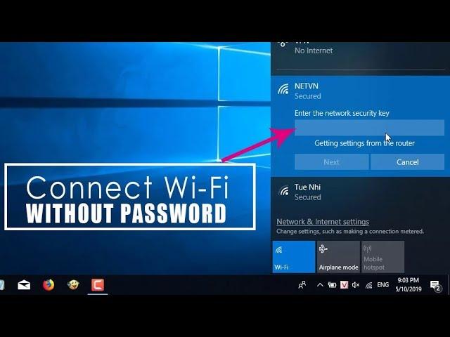 Windows 10 : Connect Wi-Fi without password | NETVN