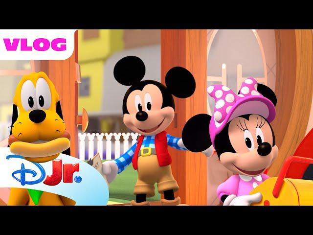 Mickey Mouse, Minnie Mouse, and Pluto Pack for a Camping Trip ️ | Me & Mickey | @disneyjr