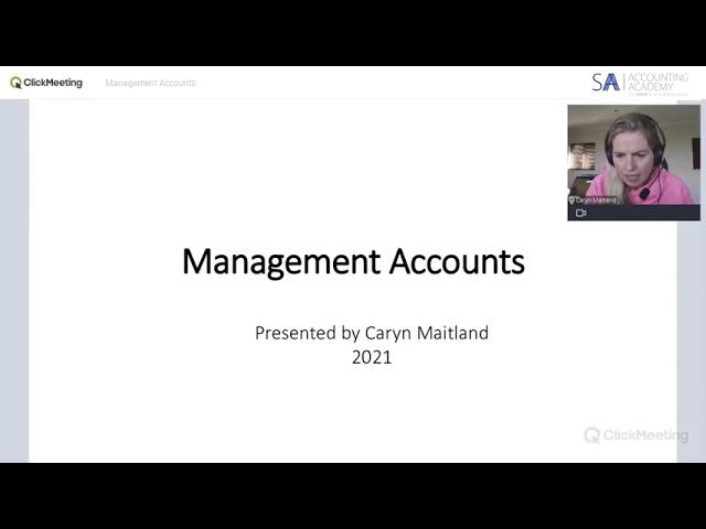 Management Accounts Introduction