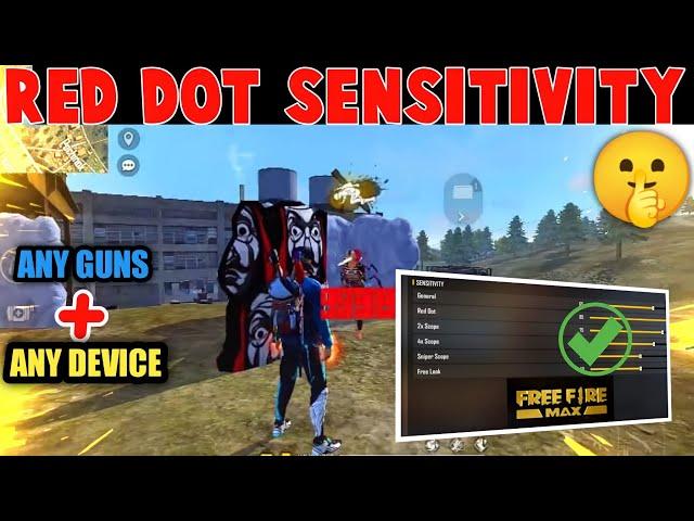 Free Fire Max Red Dot Sensitivity || Free Fire Red Dot Setting || Red Dot Sensitivity Free Fire 