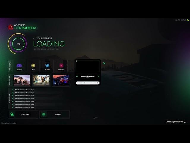 [QBCore & ESX] FiveM Loading Screen V3 | FIveM Script | GTA 5