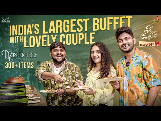 India's Largest Buffet with Lovely Couple || Soniya Singh & Pavan Sidhu || TastyTeja || Infinitum