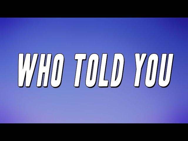 J Hus - Who Told You ft. Drake (Lyrics)