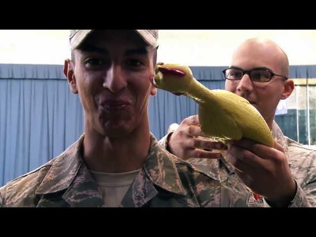 USAF Honor Guard - Rubber Chicken Bearing Test