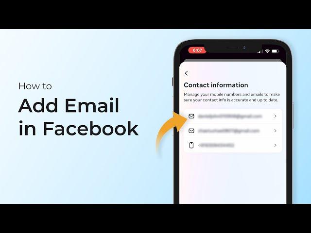 How to Add Email in Facebook?