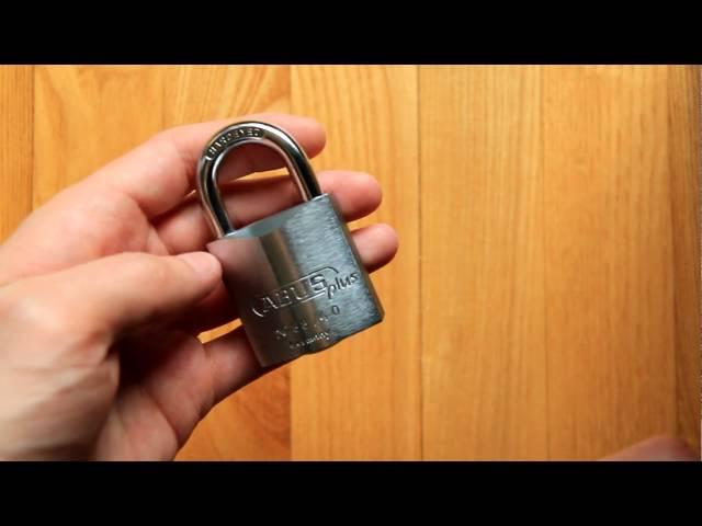 How to open Abus no. 88 padlock