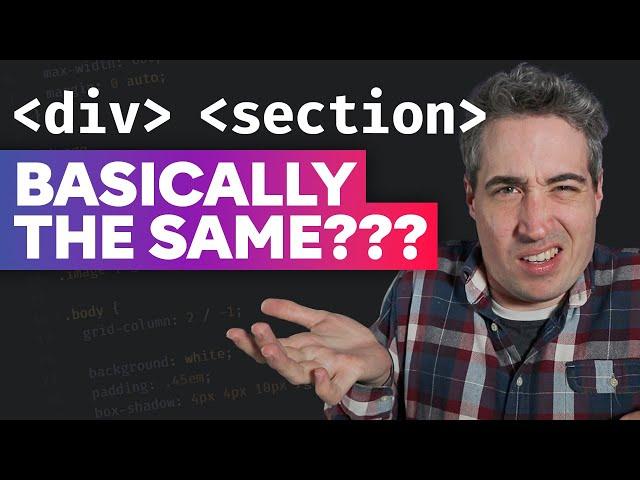 HTML section elements are a lie (sort of)