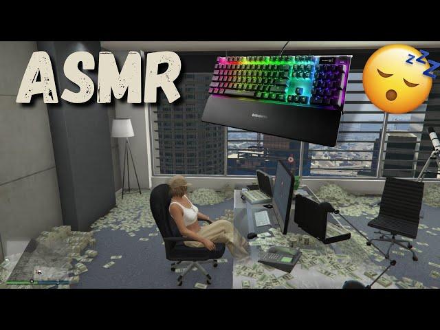 ASMR Gaming | GTA Online (Gum Chewing & Keyboard Sounds)