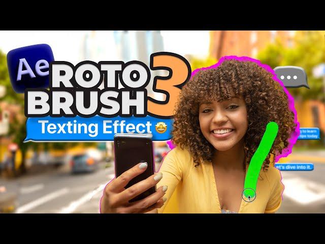 After Effects Tutorial: Rotoscoping & 3D Tracking Text Message Effect
