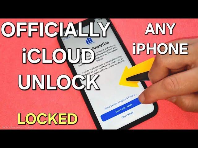 Officially iCloud Locked to Owner Unlock Any iPhone 4/5/6/7/8/X/11/12/13/14/15/16 Success️