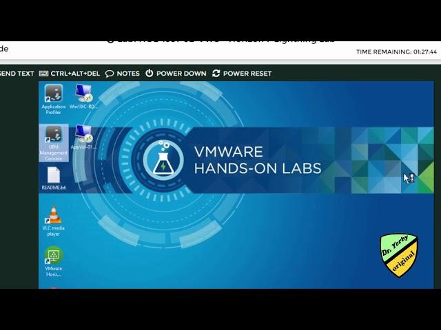 Working in VMware Hands on Labs