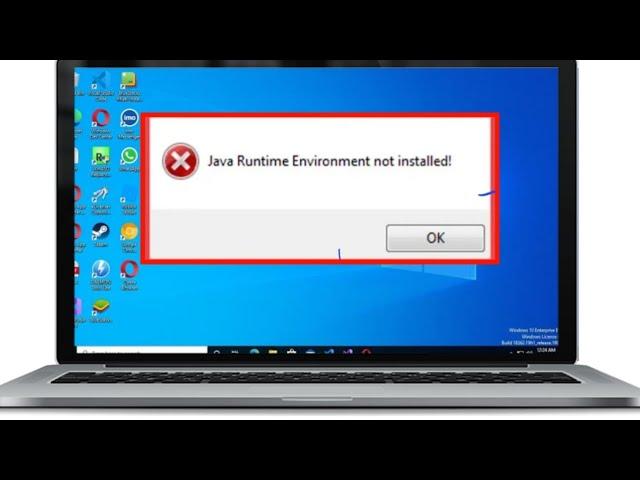 Java Runtime Environment Not Found Error Windows 11/10/8/7 Fix