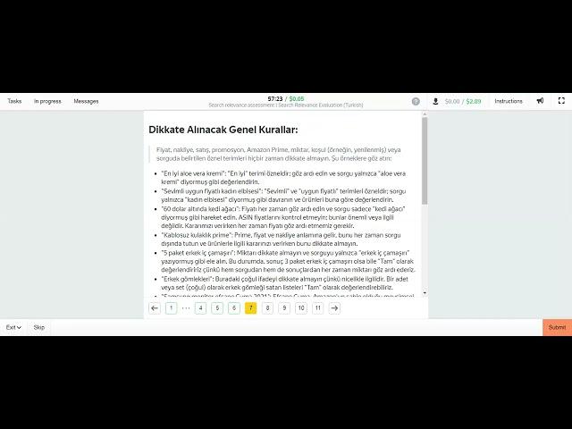 Arama alaka değerlendirmesi | Search Relevance Evaluation (Turkish) Training Task ll Easy to Pass