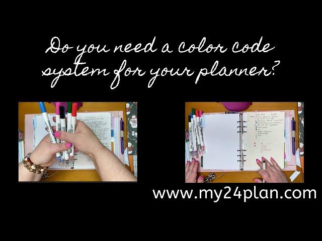 Create a COLOR CODING system for your planner