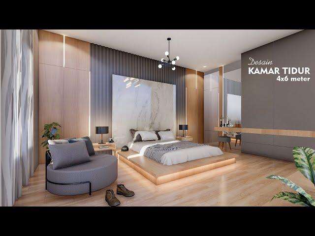 Desain Kamar Tidur  Utama 4x6 meter